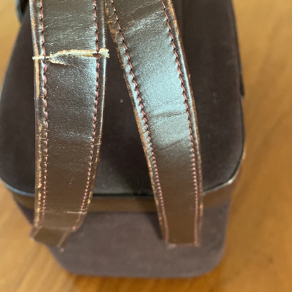 VTG Waldman  Brown Suede/Leather Handbag - Picture 11 of 15